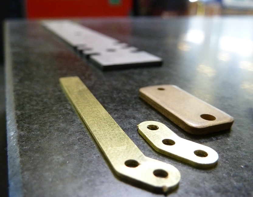 Sheet metal parts for railway models