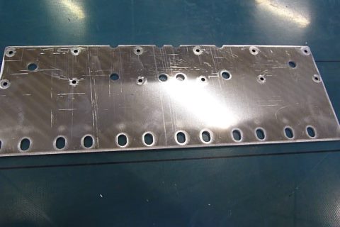 Sheet metal part before grinding