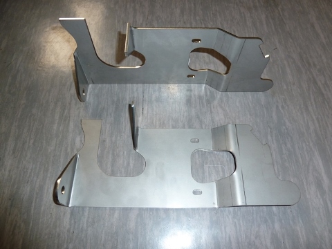 sheet metal part manufactured with laser cutting, edge bending
