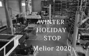 Winter holiday stop in the sheet metal fabrication plant in 2020
