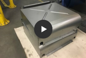Punching, embossing on a sheet metal part - video